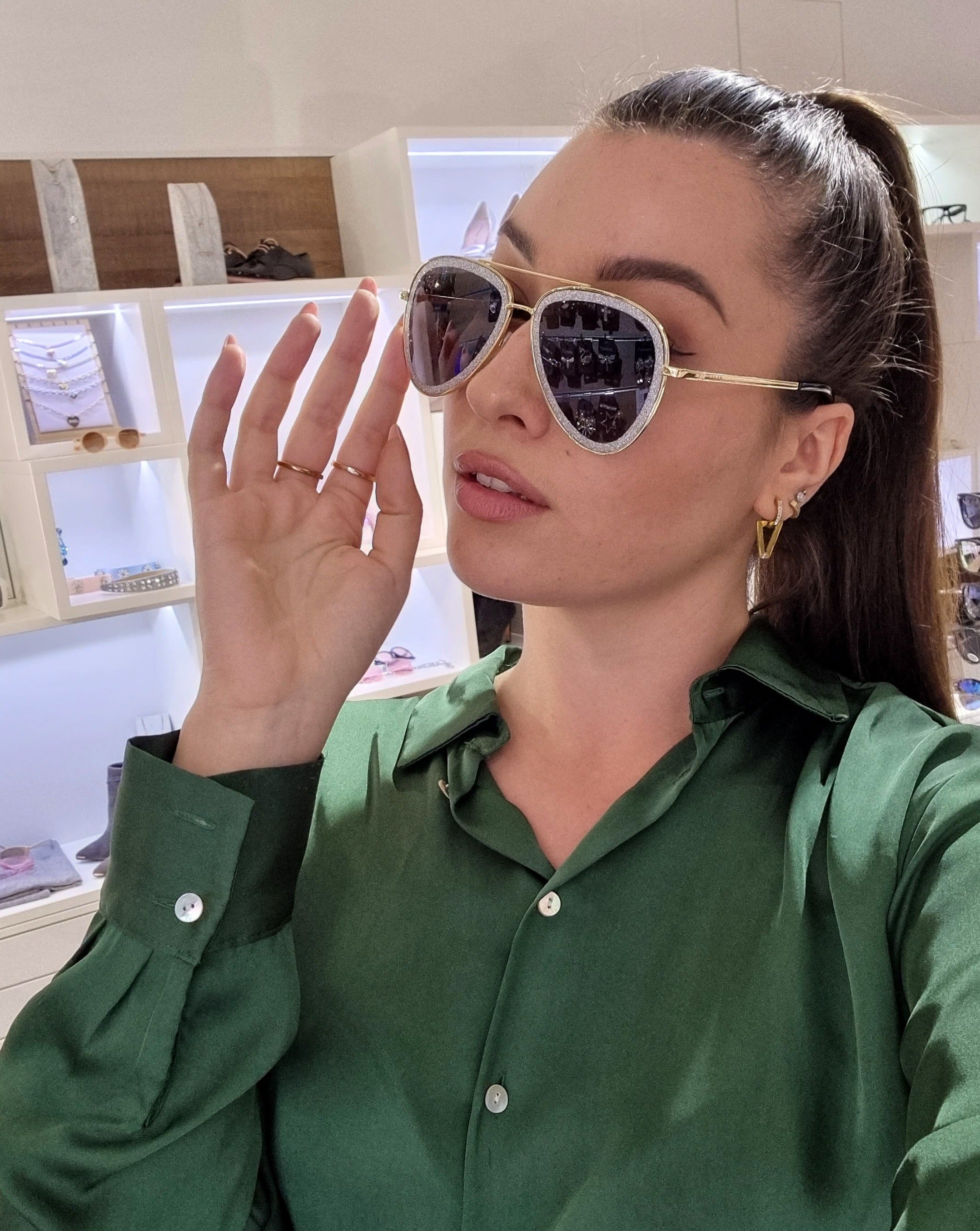 Sončna očala GLITTER AVIATOR