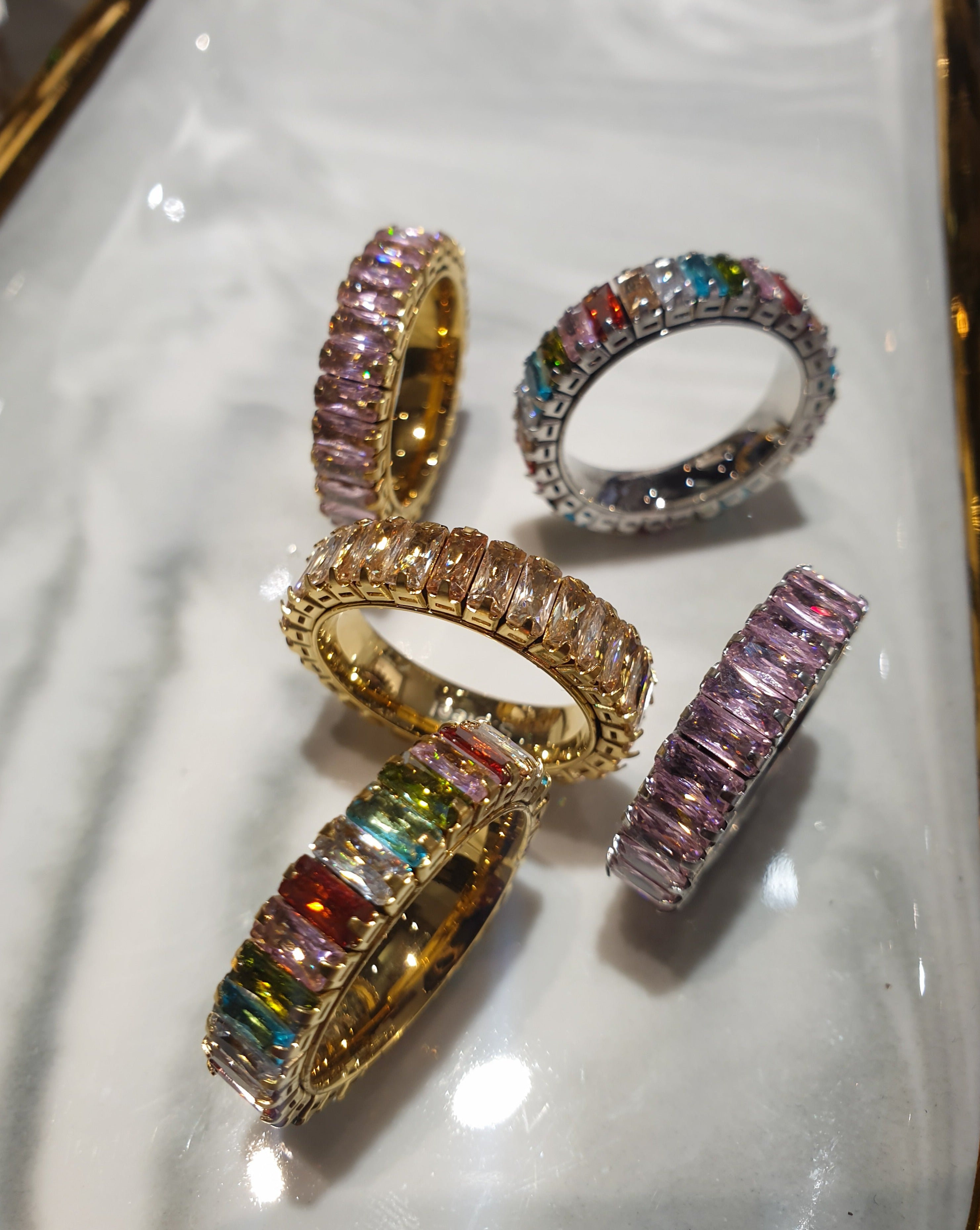 Prstan FAIRYTALE | Multicolor/Silver
