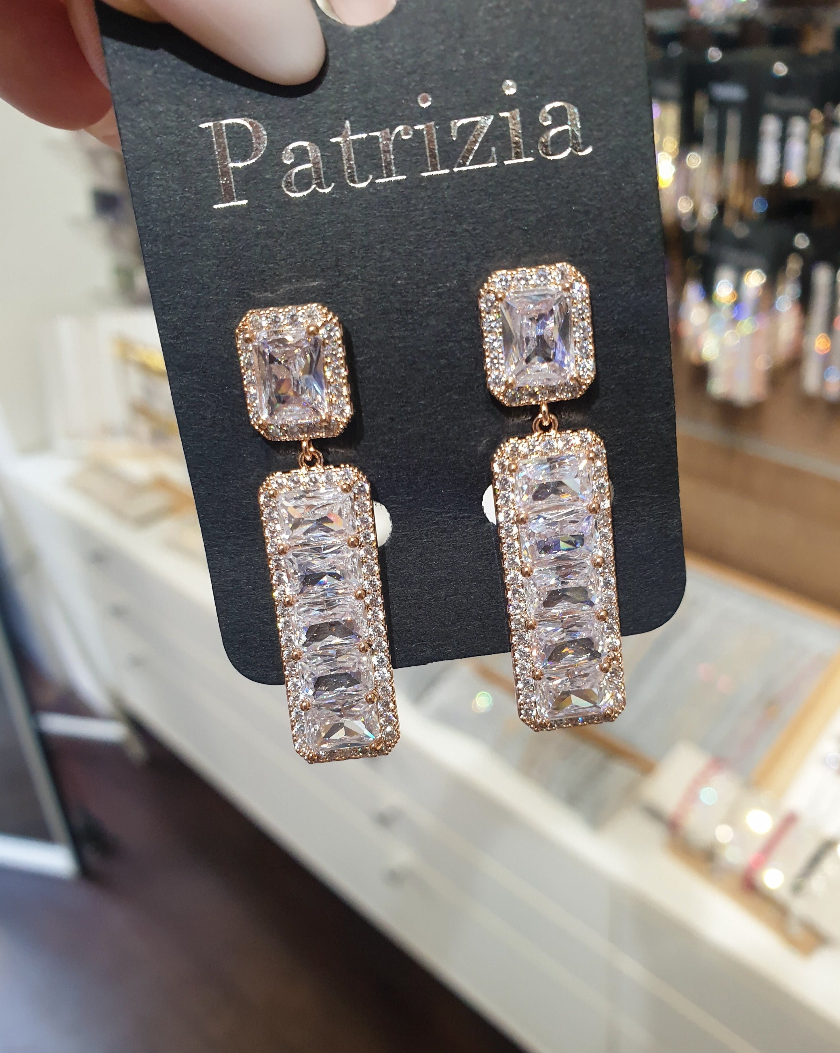 Viseči uhani GEORGINA | Rose Gold