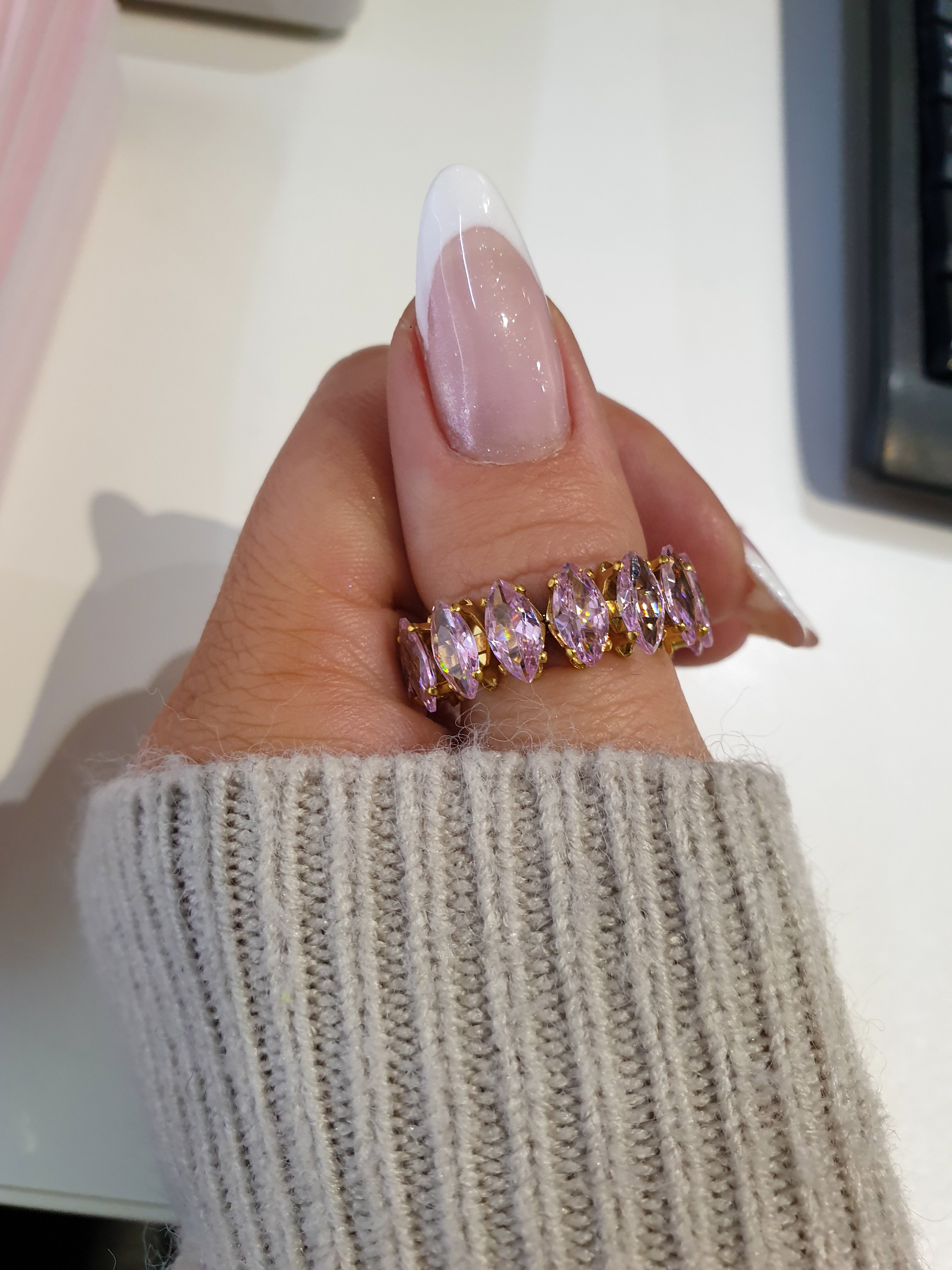 Prstan PERMANENCE | Gold/Pink