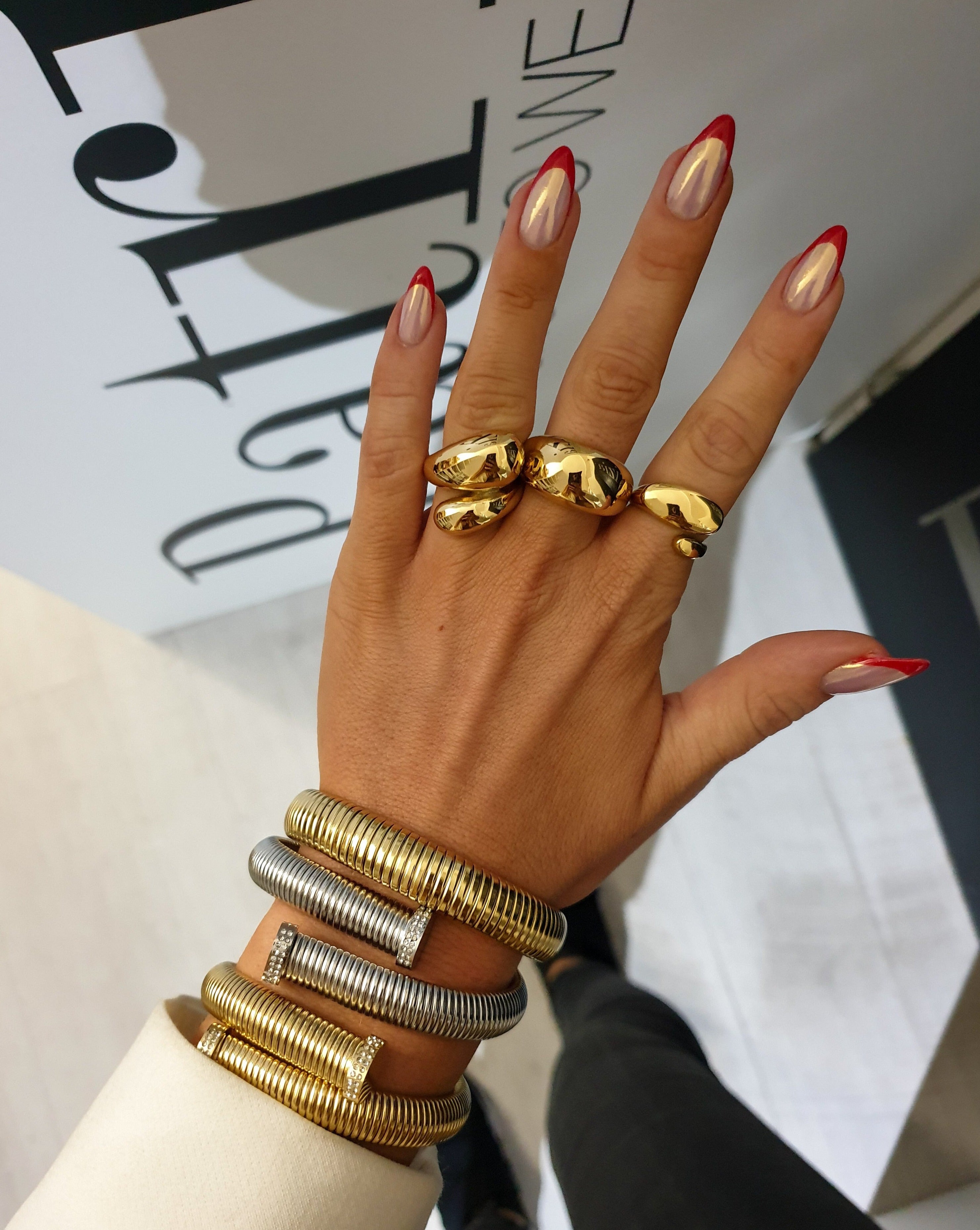 Bracelet CHUNKY SNAKE 0,8 cm | Gold