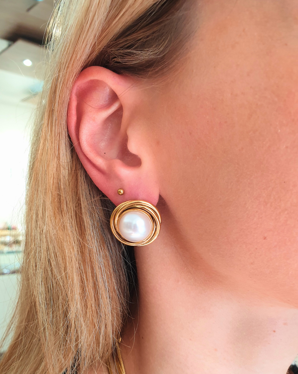 Stecker-Ohrringe VINTAGE PEARL