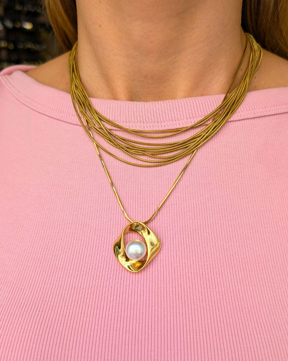 Fashion necklace LUX LINES stack patrizia ljubljana