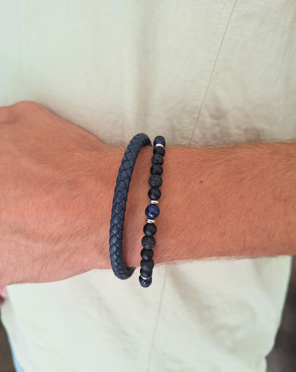 Armband Herren Leder CUFFWEAR | Blau