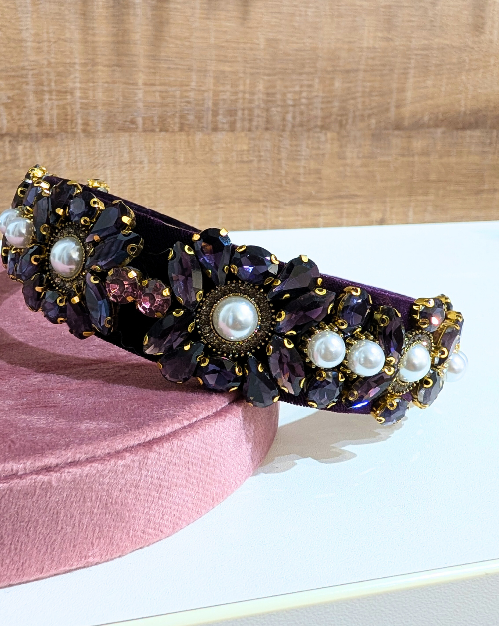 PEARL Headband in purple - Trgovina Patrizia