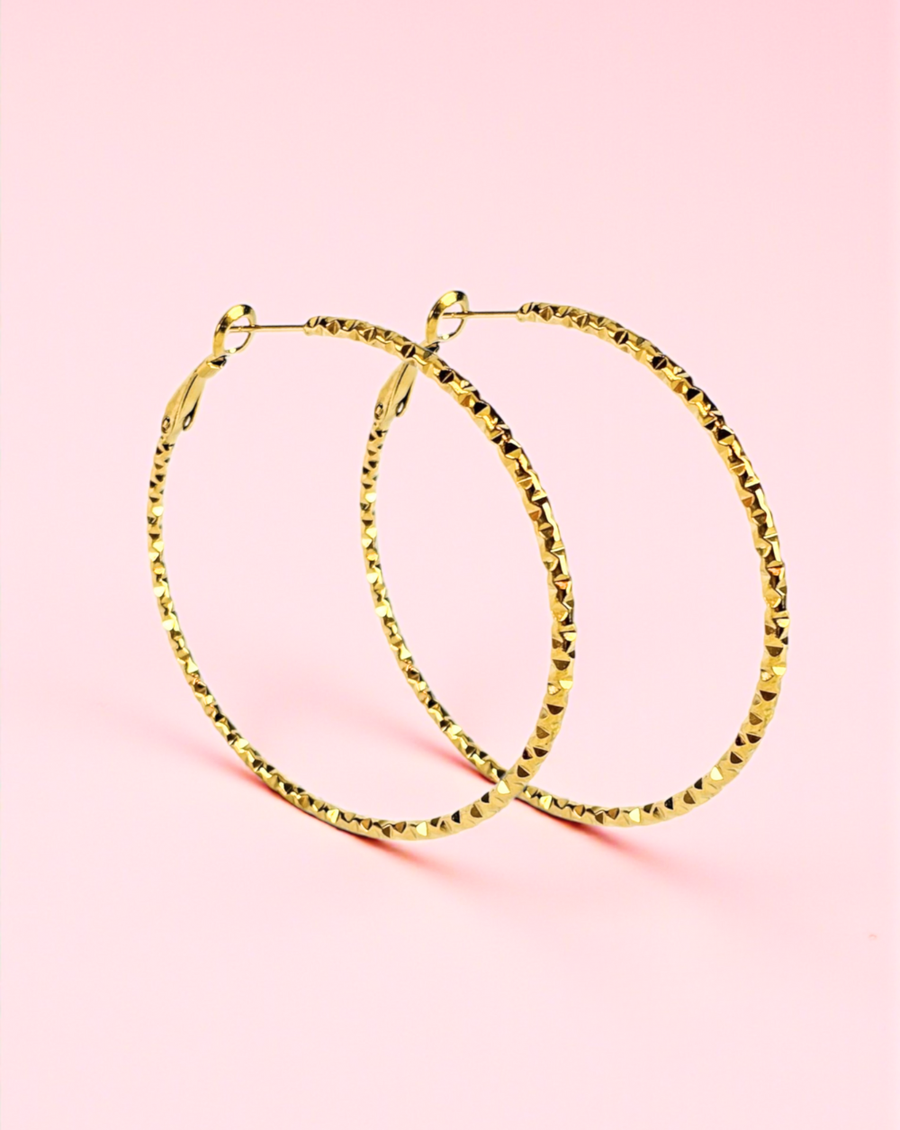 TEKSTURIRANE okrugle naušnice