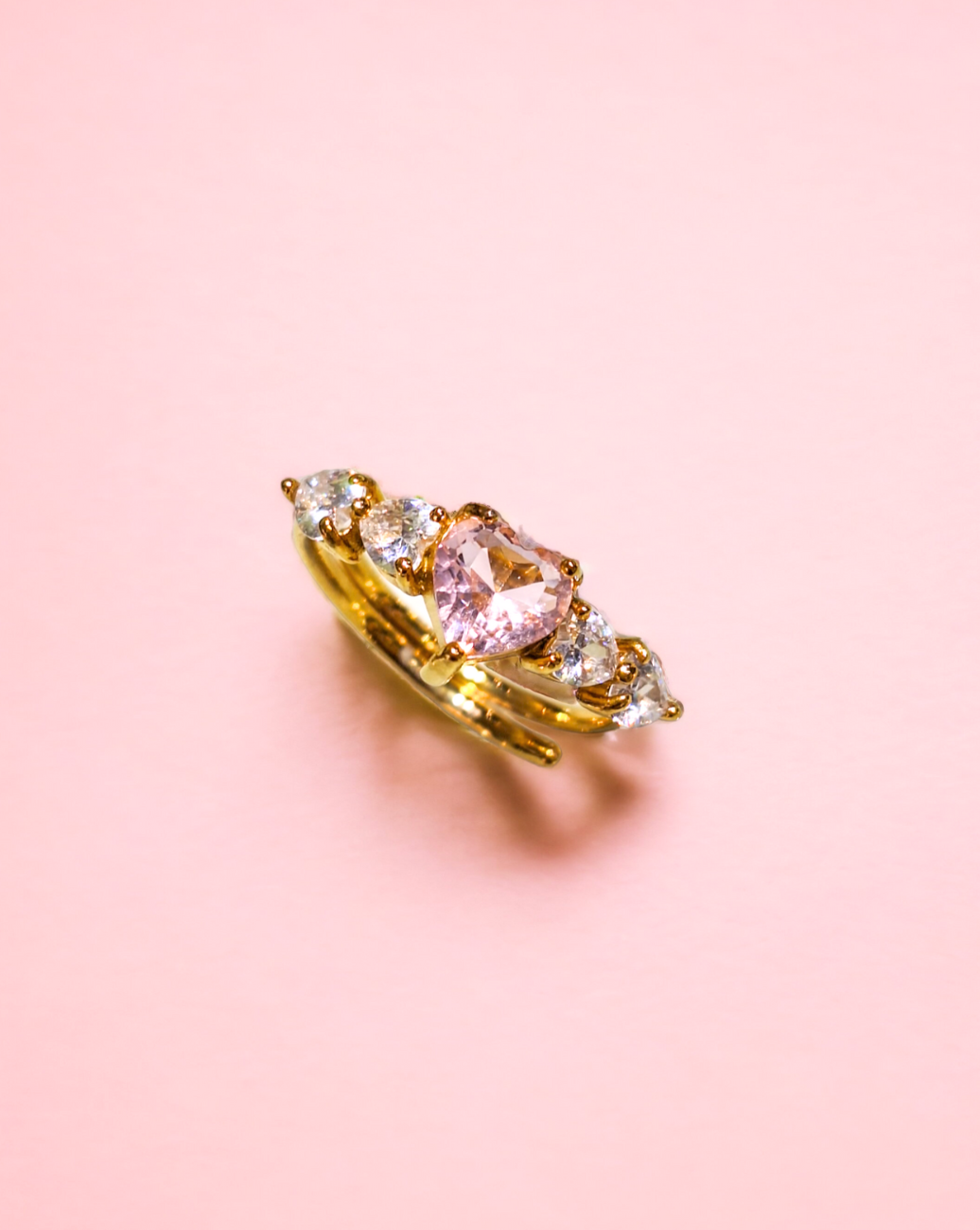 Prstan VALENTINE Gold | z več cirkoni