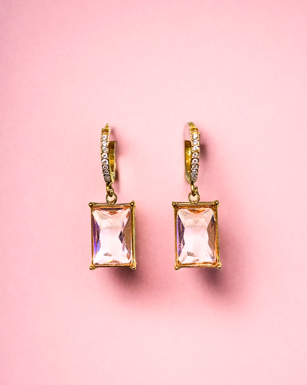 Okrogli uhani GEM Crystals | Različne barve