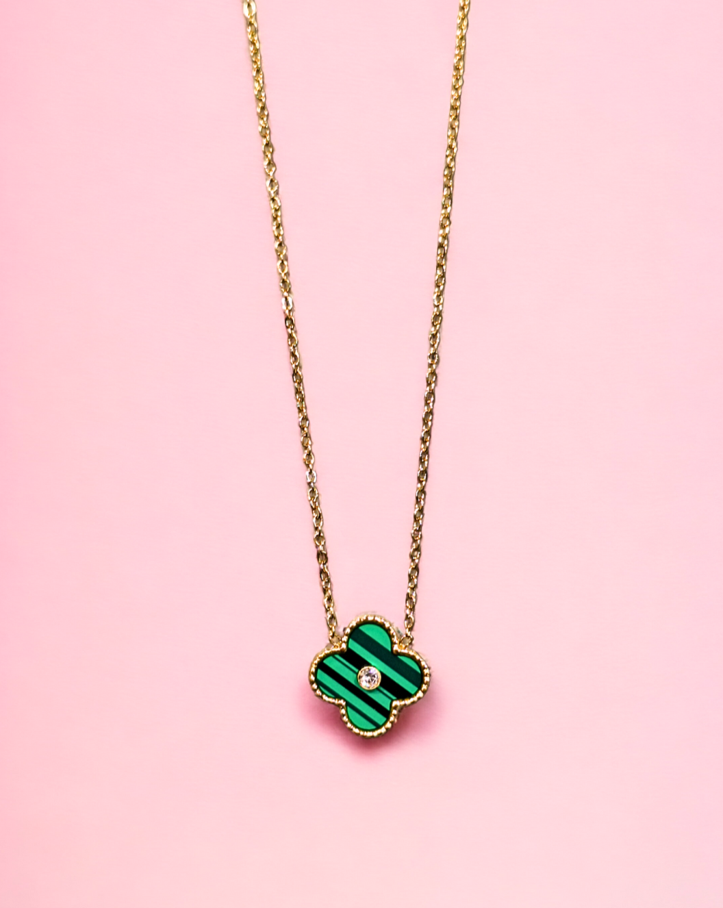 Halskette CLOVER | Green
