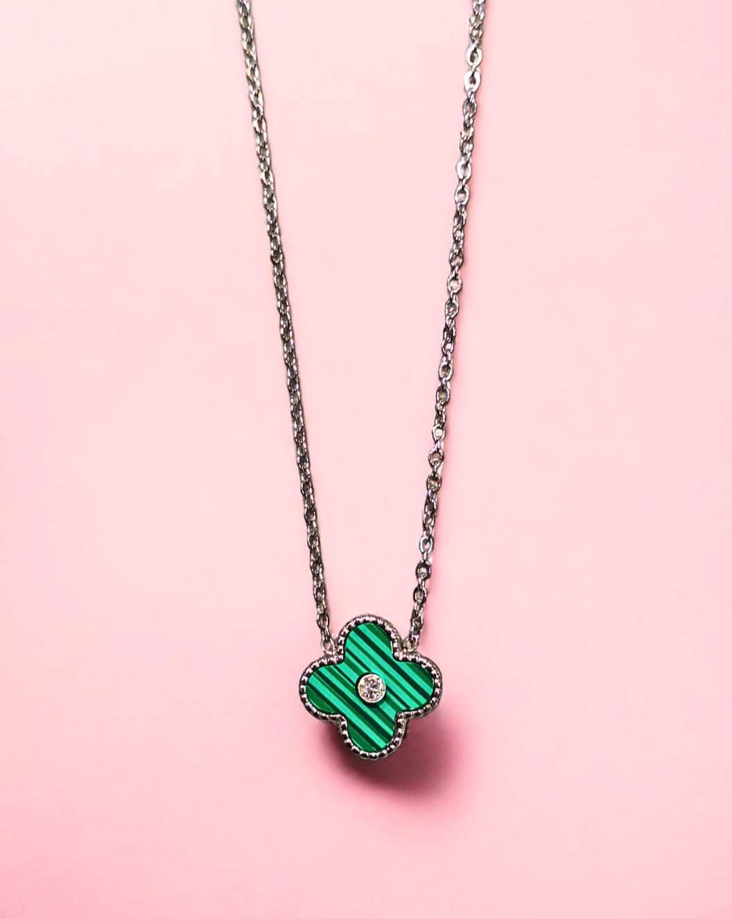 Halskette CLOVER | Green