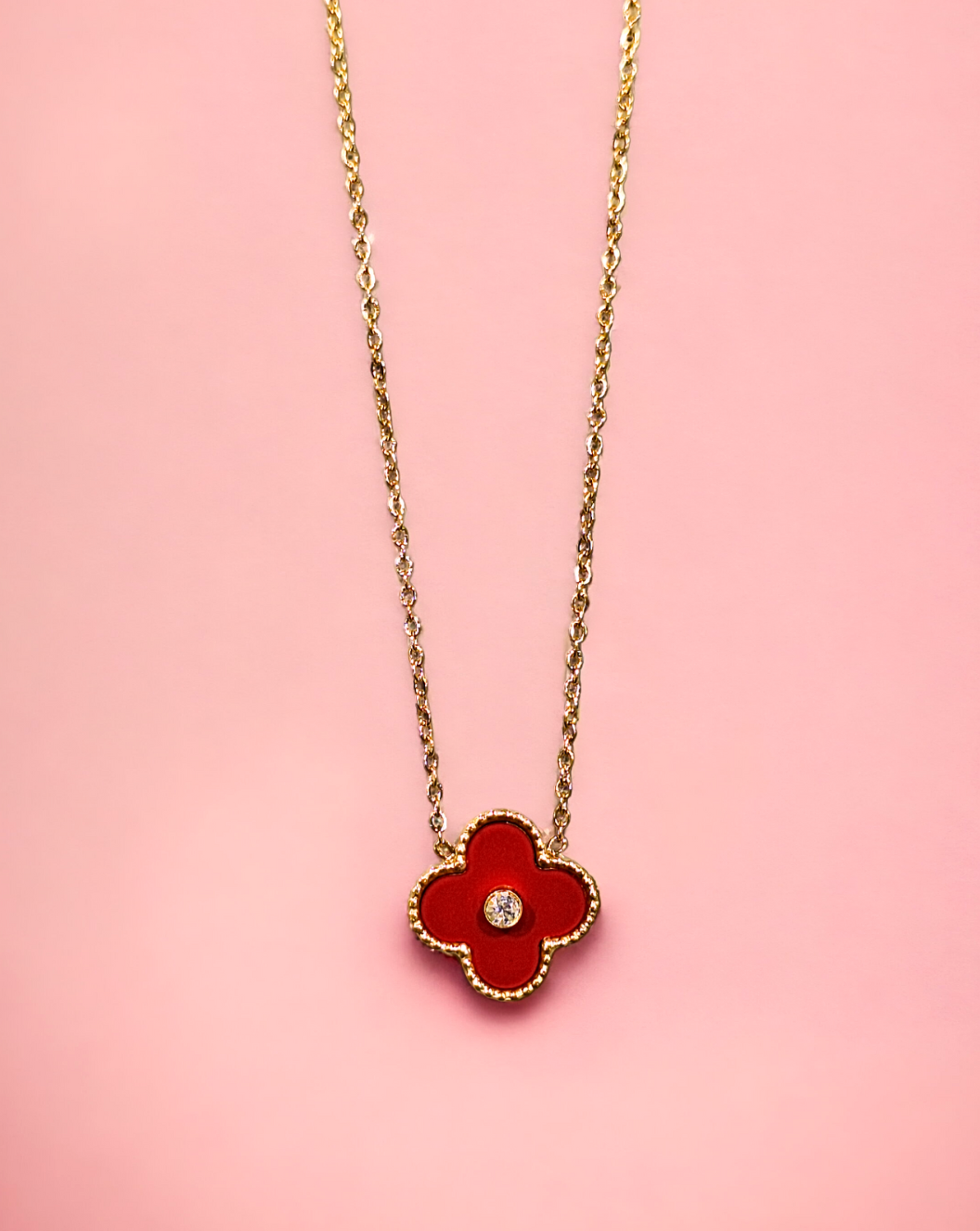 Halskette CLOVER | Red