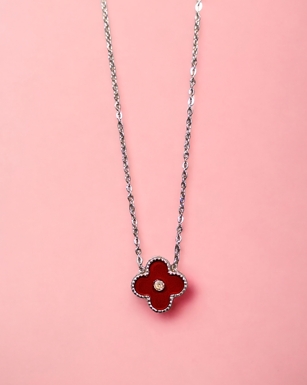 Halskette CLOVER | Red