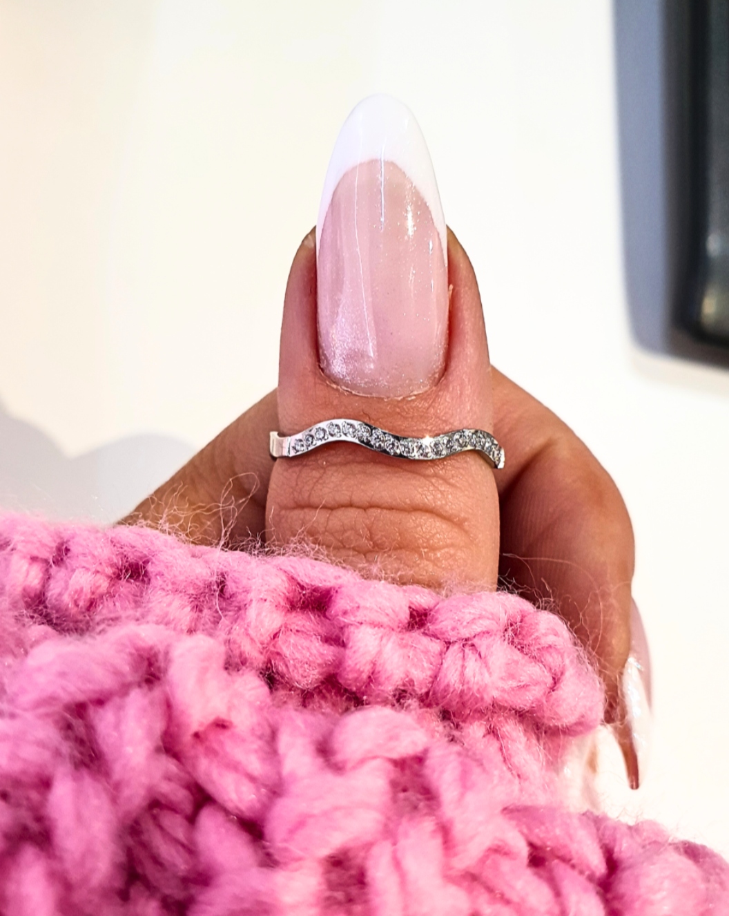 Ring Minimalistische PAVE-Schaukel