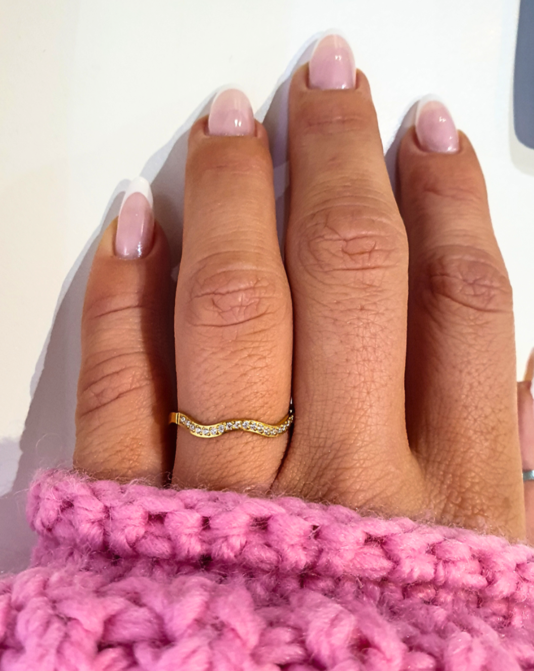 Ring Minimalistische PAVE-Schaukel