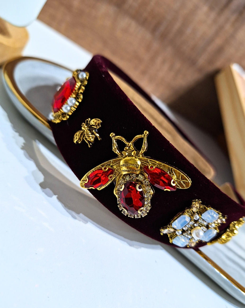 Haarreif VELVET QUEEN | Bordeaux Red