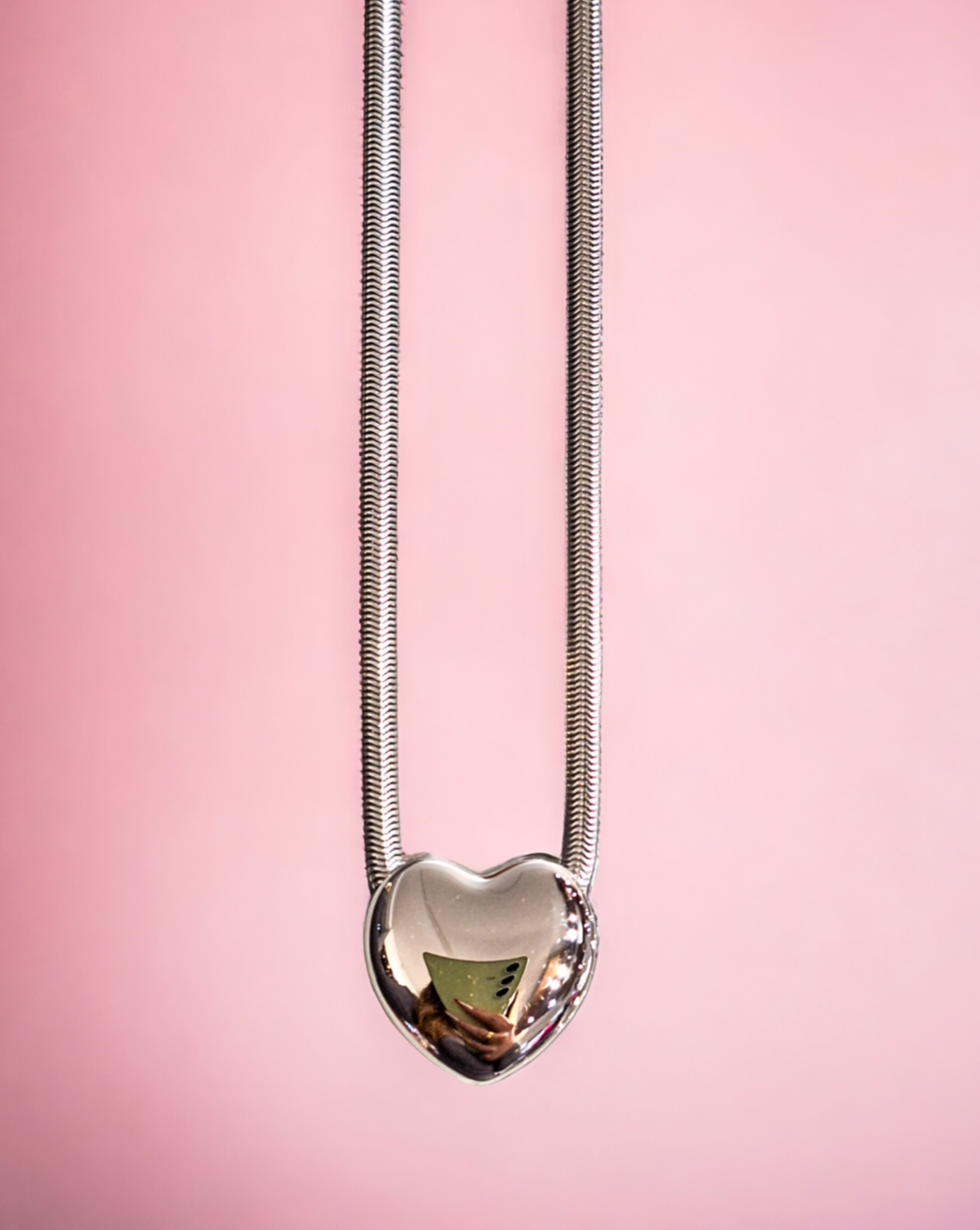 Statement verižica z obeskom BOLD HEART