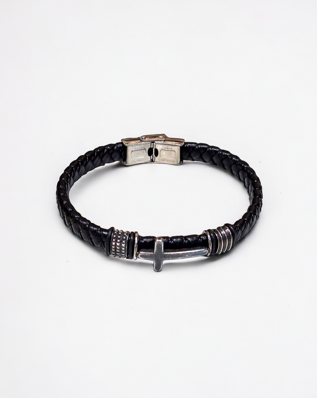 Moška usnjena zapestnica SAILOR | Black