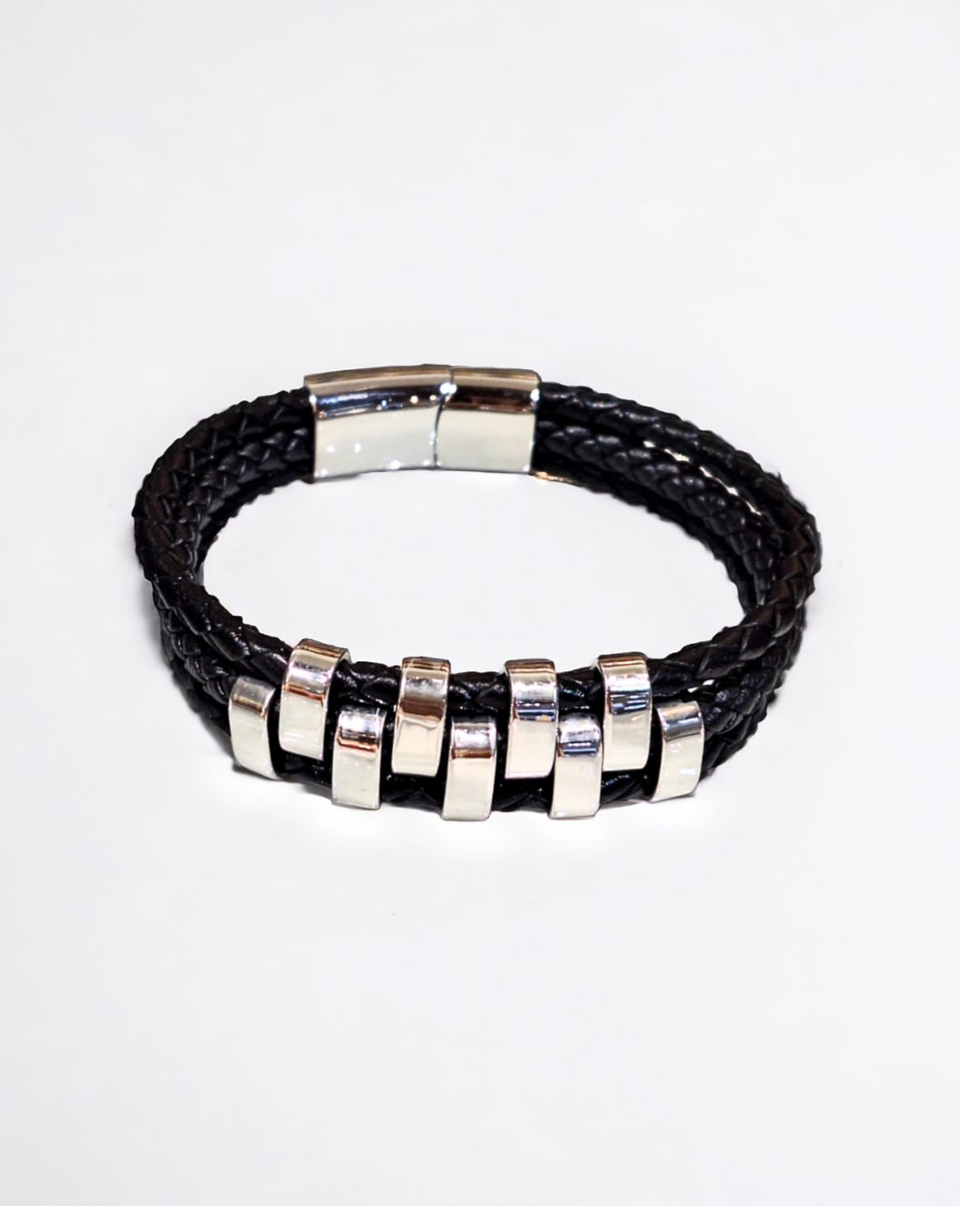 Armband Herren Leder MASCULINE-Black