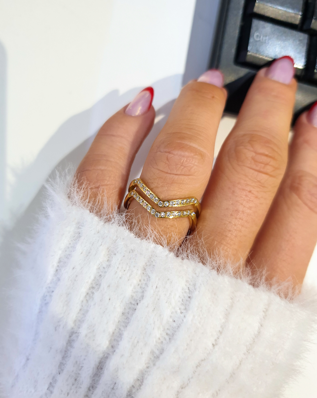 Ring Minimalist V DOUBLE