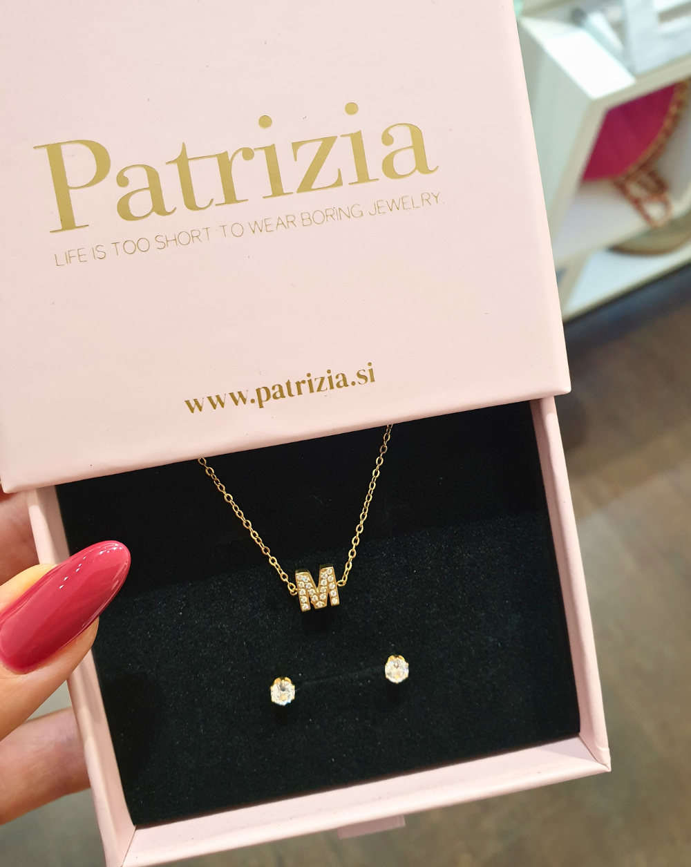 Geschenkpaket | Brief mit Zirkonen