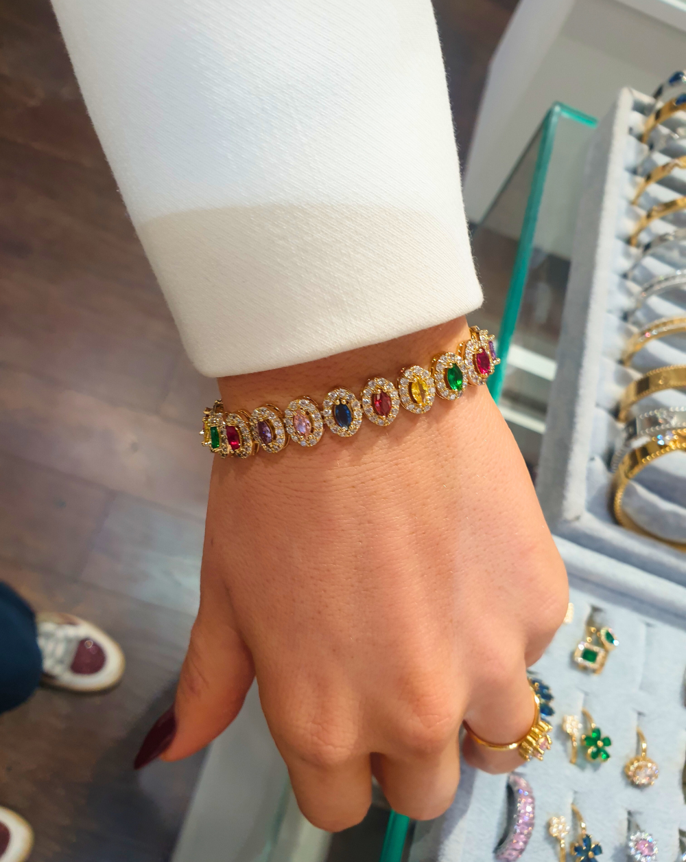 Zapestnica s cirkoni HAUTE | Multicolor