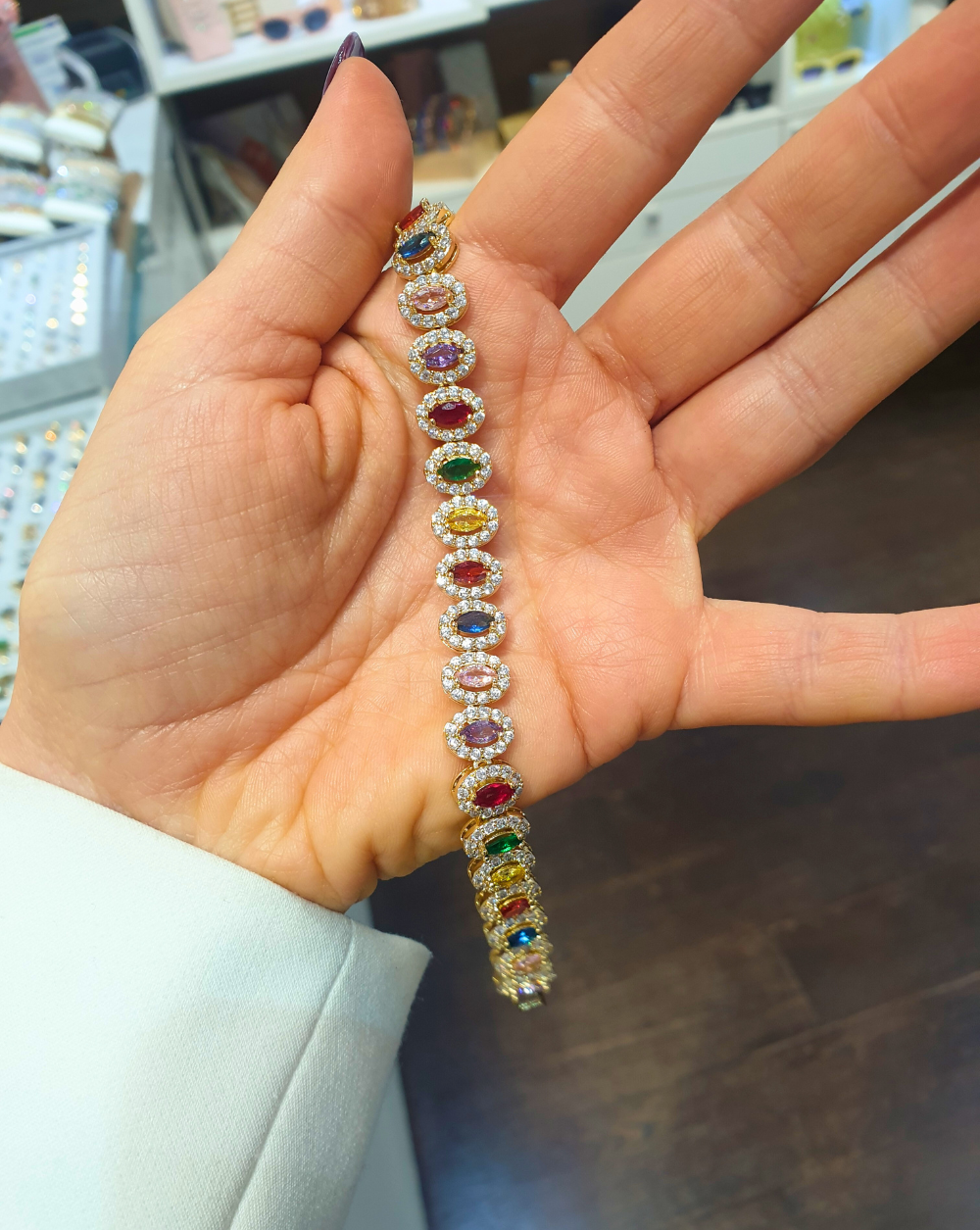 Zapestnica s cirkoni HAUTE | Multicolor