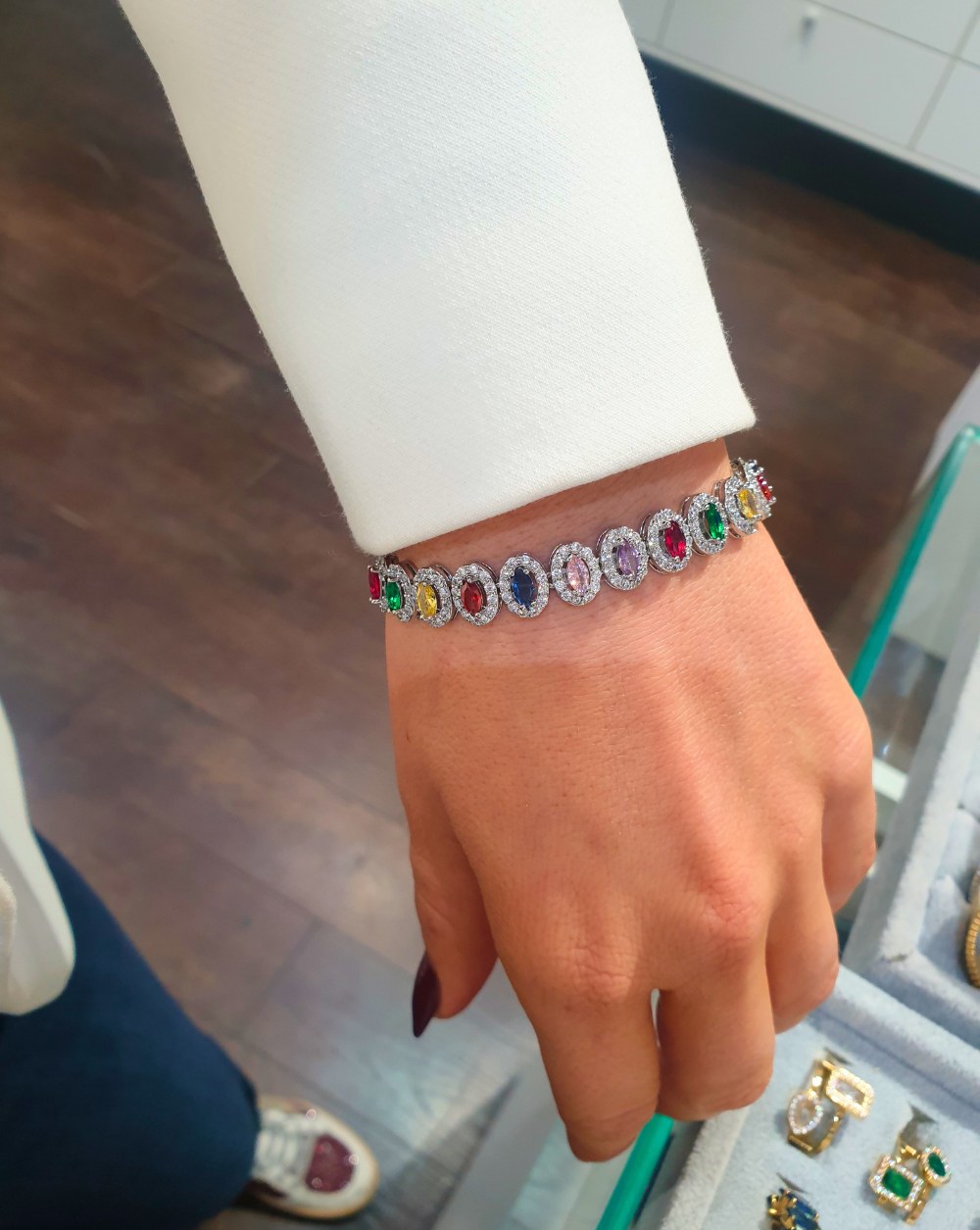 Zapestnica s cirkoni HAUTE | Multicolor