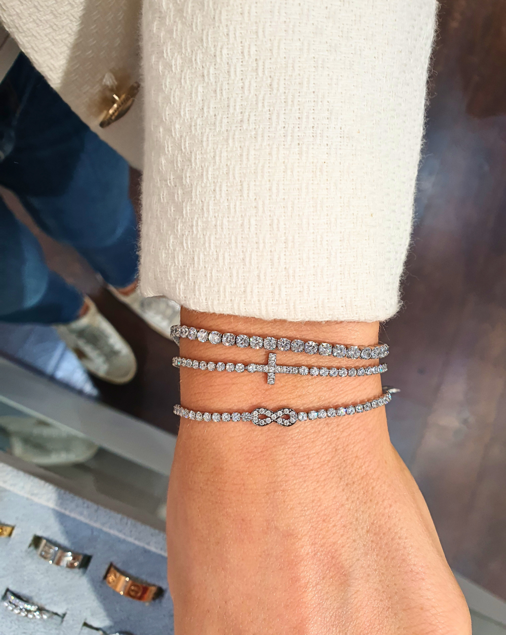 Armband Choker Tennis mit Zirkonen