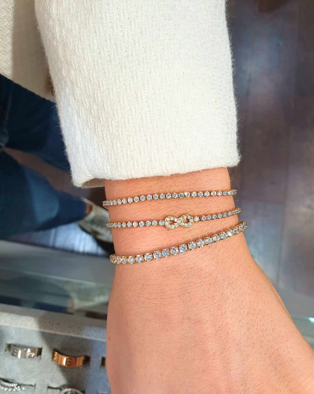 Armband Choker Tennis mit Zirkonen