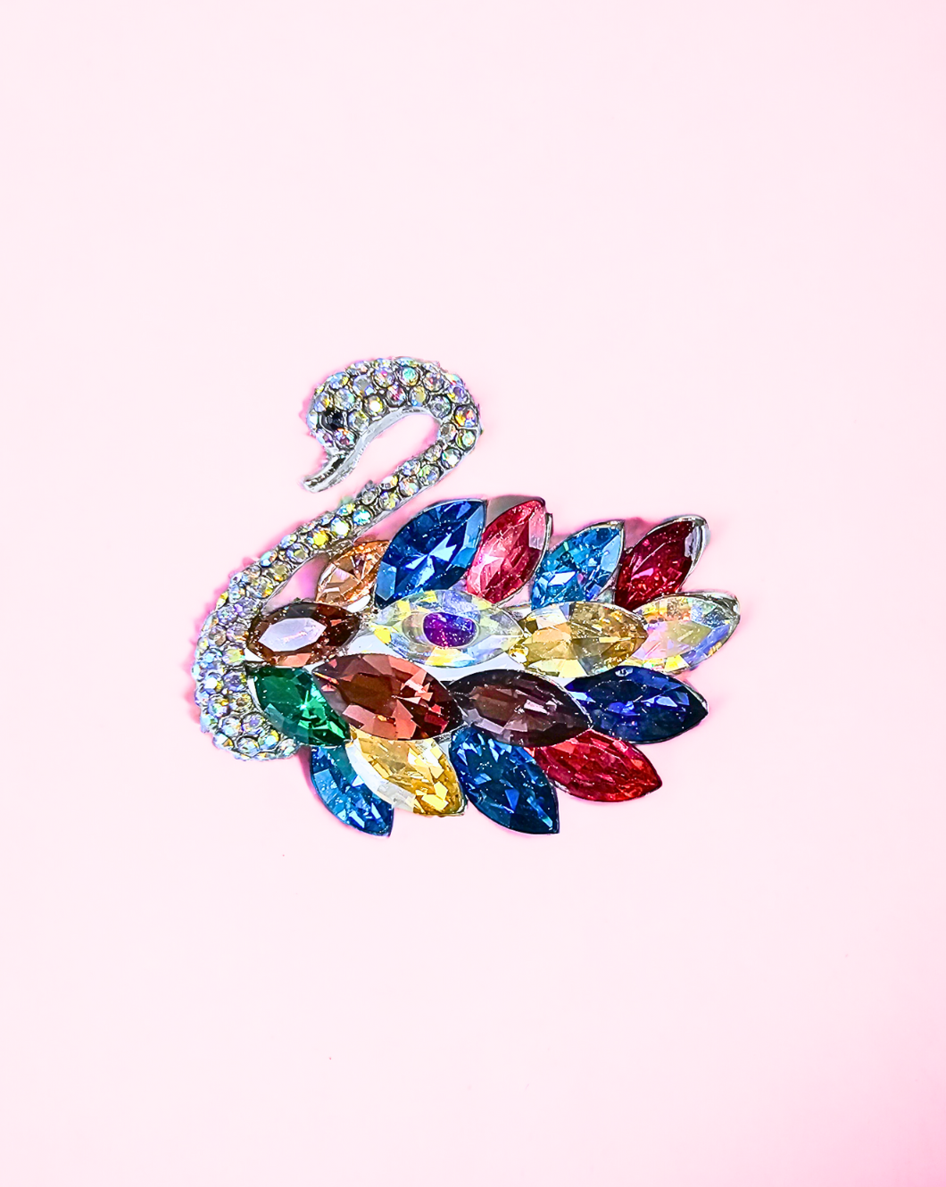 LABUD Broš | Silver /Multi