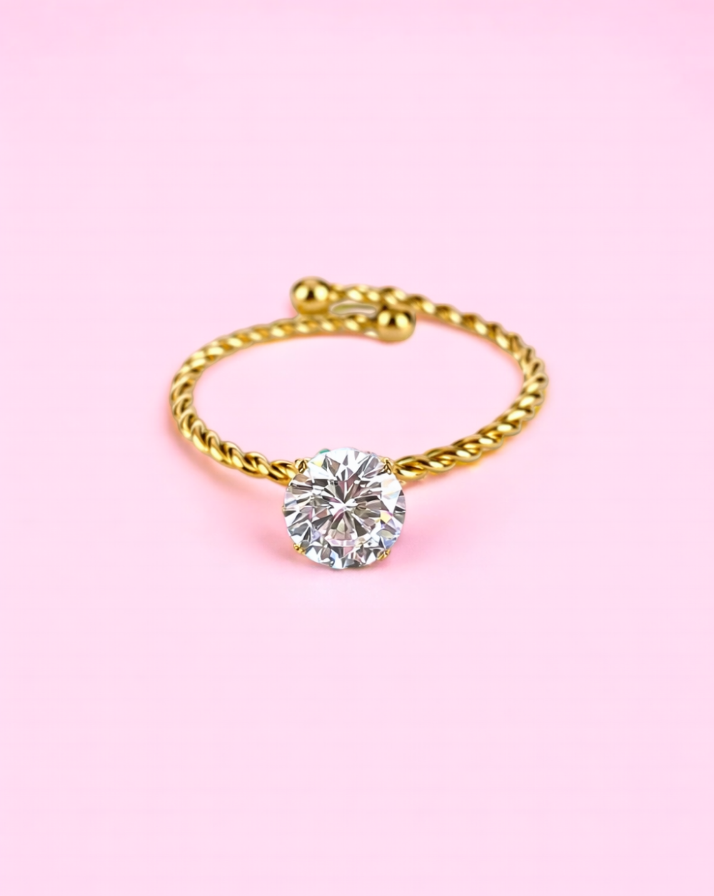 Ring TWIST mit Schaltung | Gold