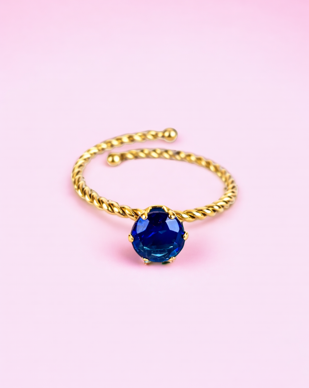 Ring TWIST mit Schaltung | Gold