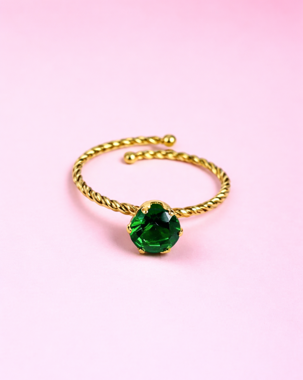 Ring TWIST mit Schaltung | Gold