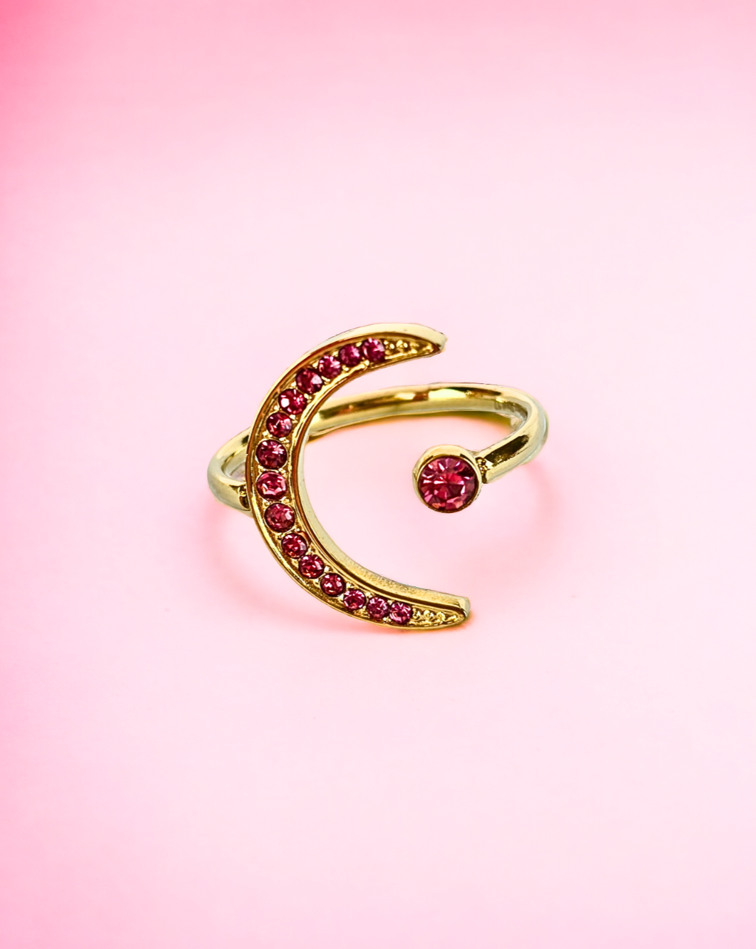 Ring CRESCENT MOON | Pink