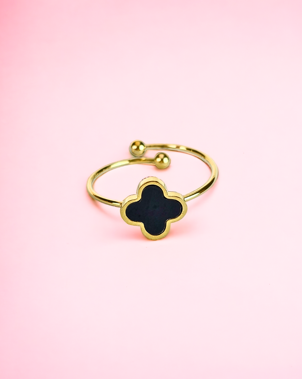 Ring CLOVER Minimalistisch | Black