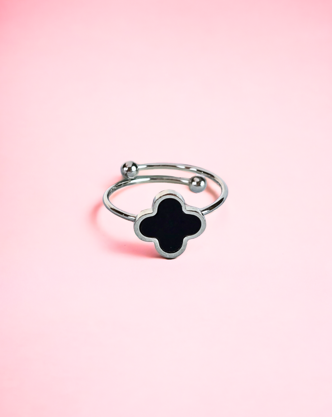 Ring CLOVER Minimalistisch | Black