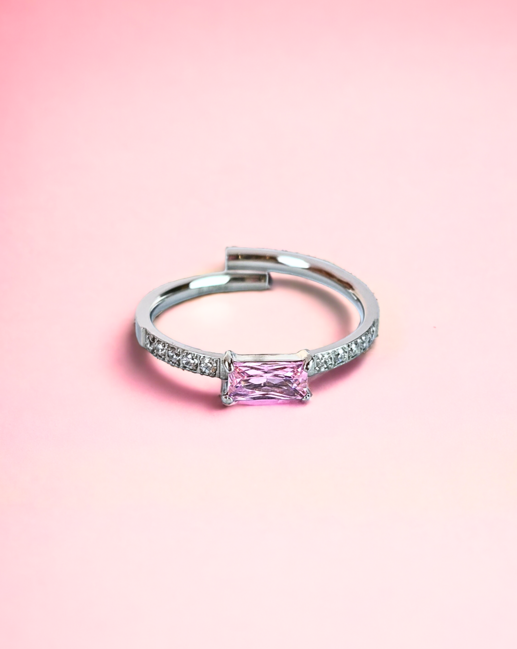 Minimalist Ring PAVE | Silver