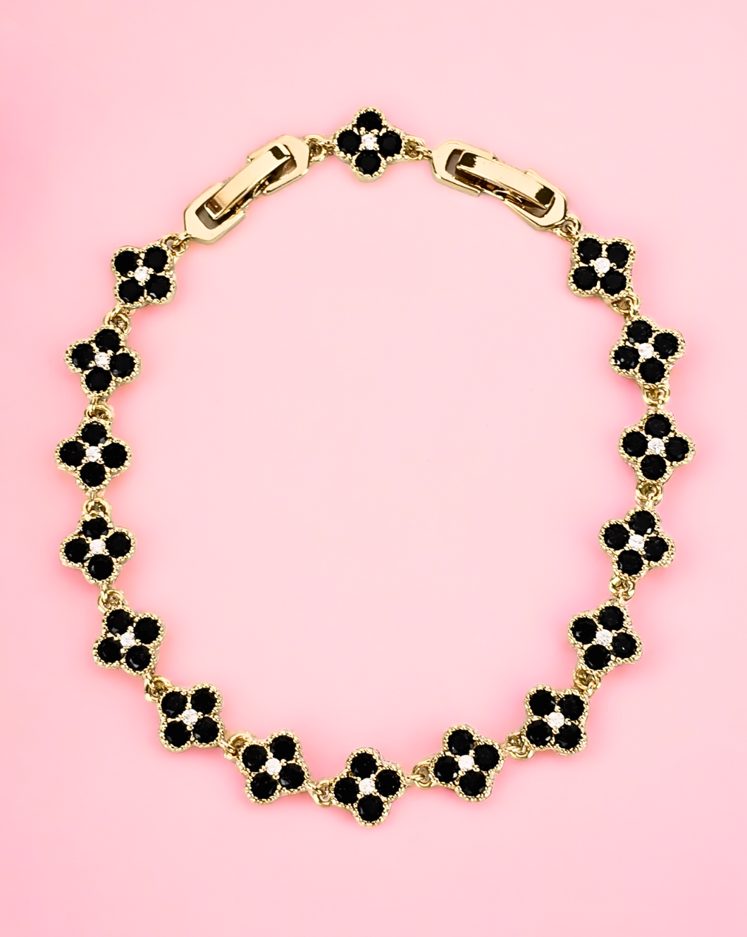 Zapestnica s cirkoni FLORAL | Gold