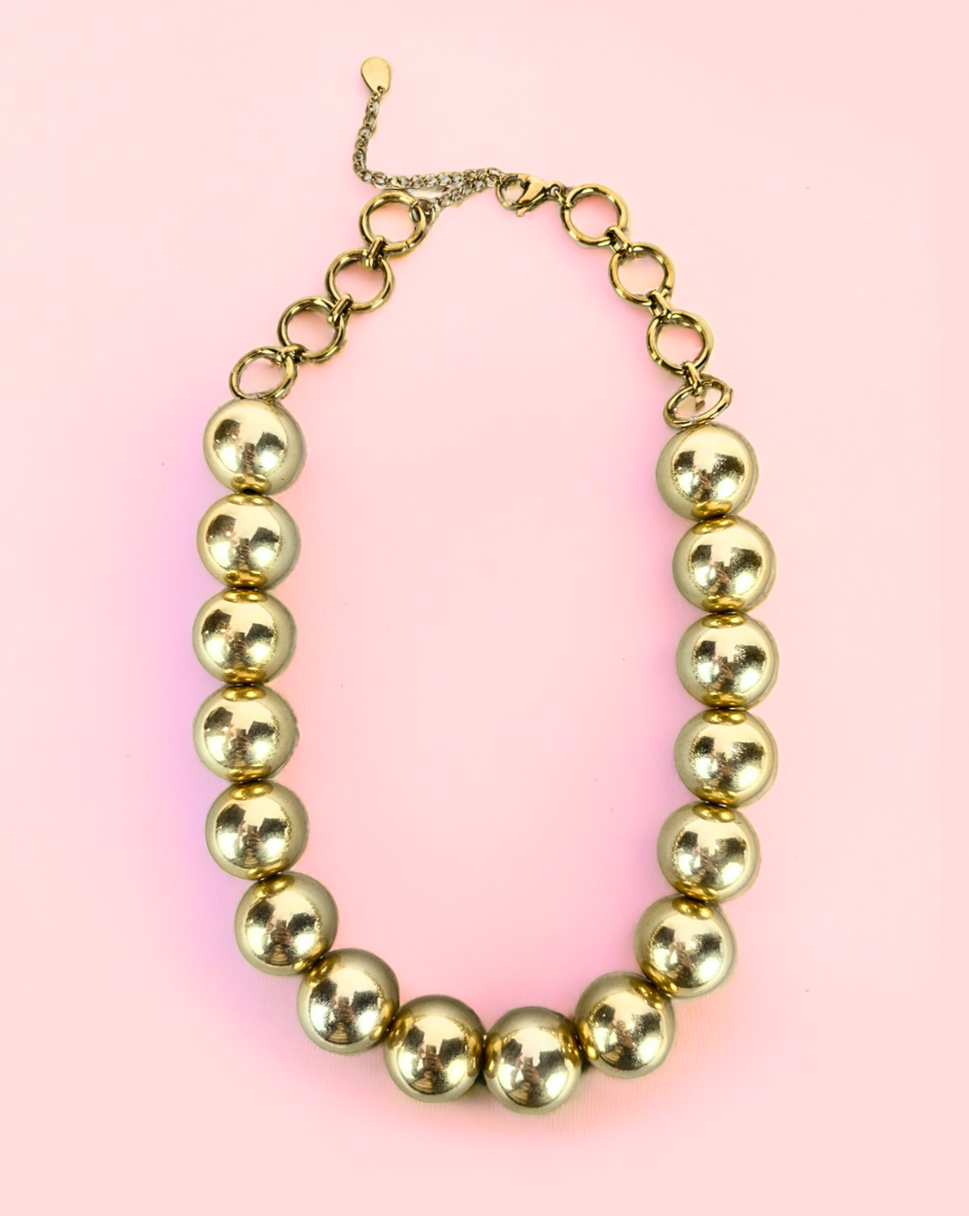Modna verižica BIG PEARLS | Metalic