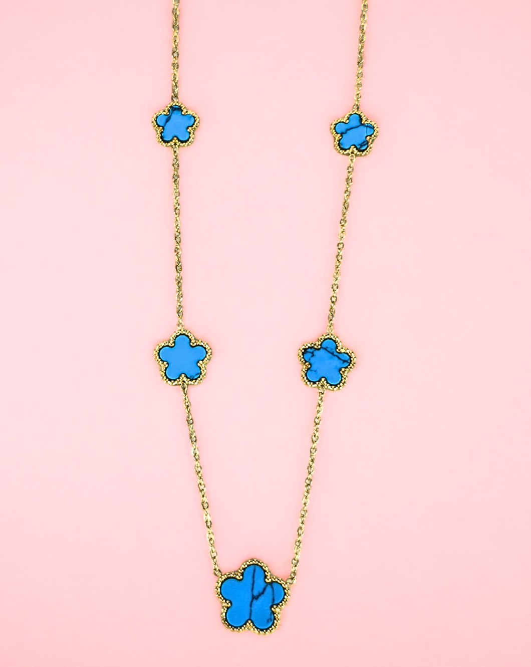 Modna verižica FLOWERS| Turquoise
