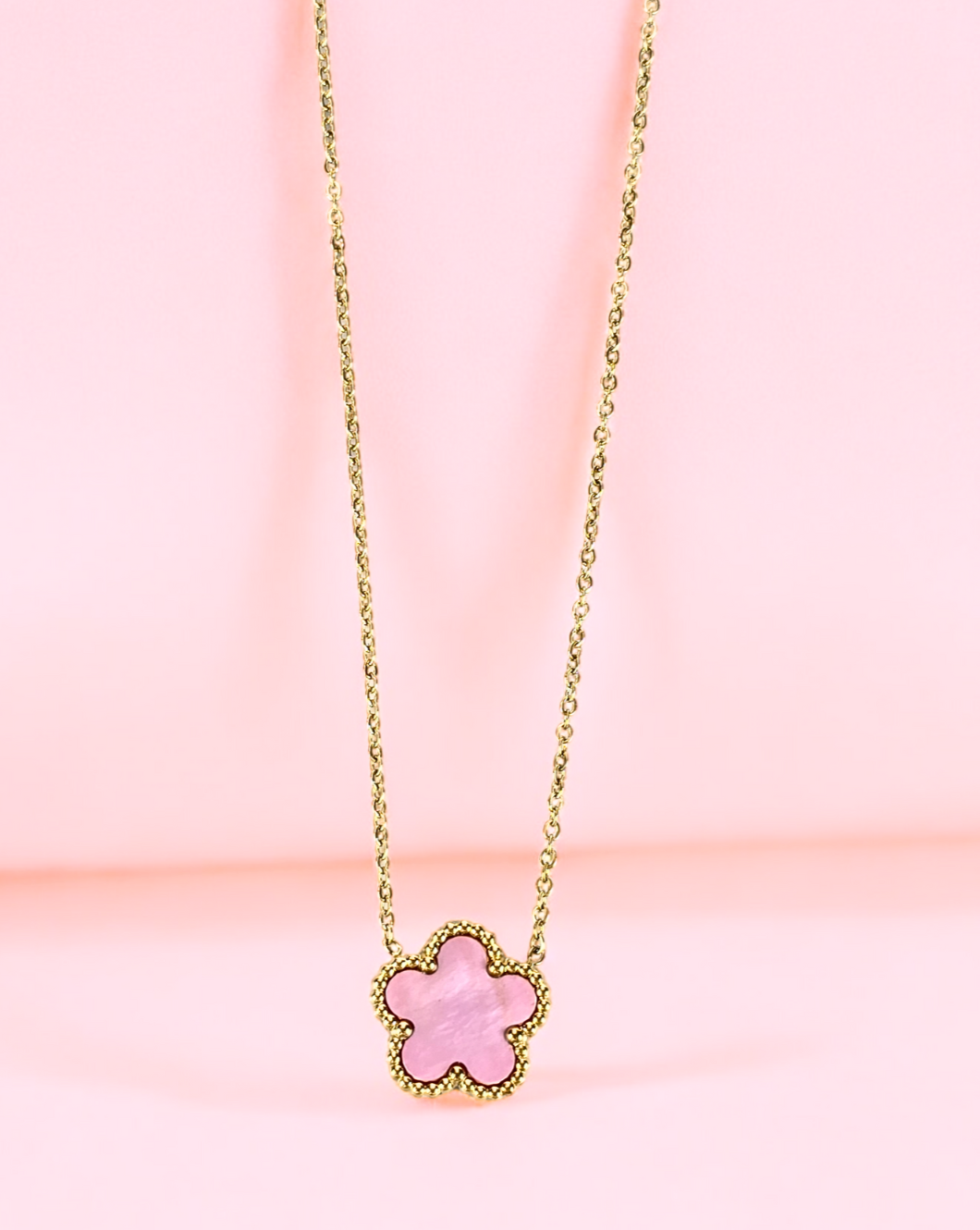 Verižica FLOWERS | Pink Sheel