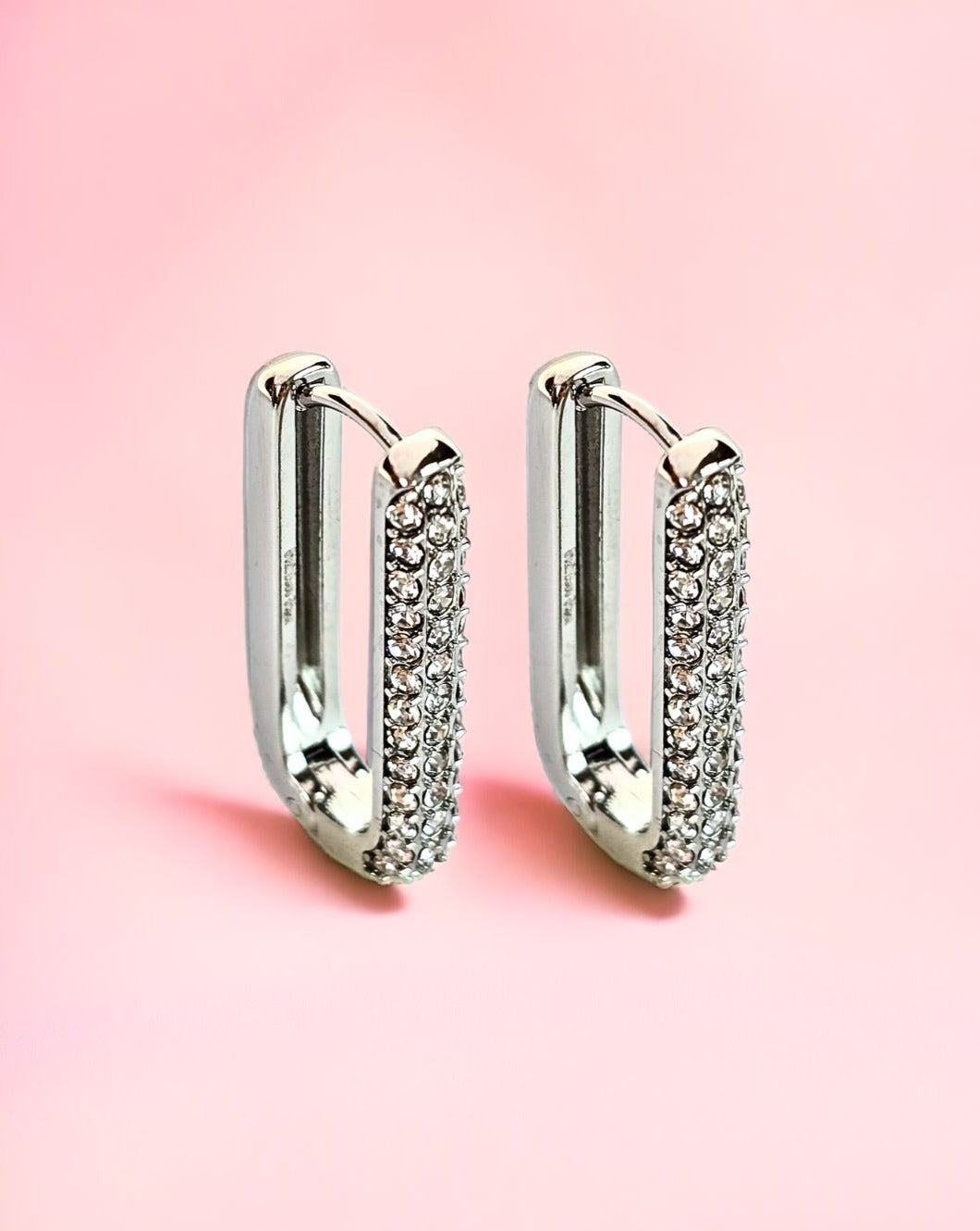 PAVE earrings SQUARE