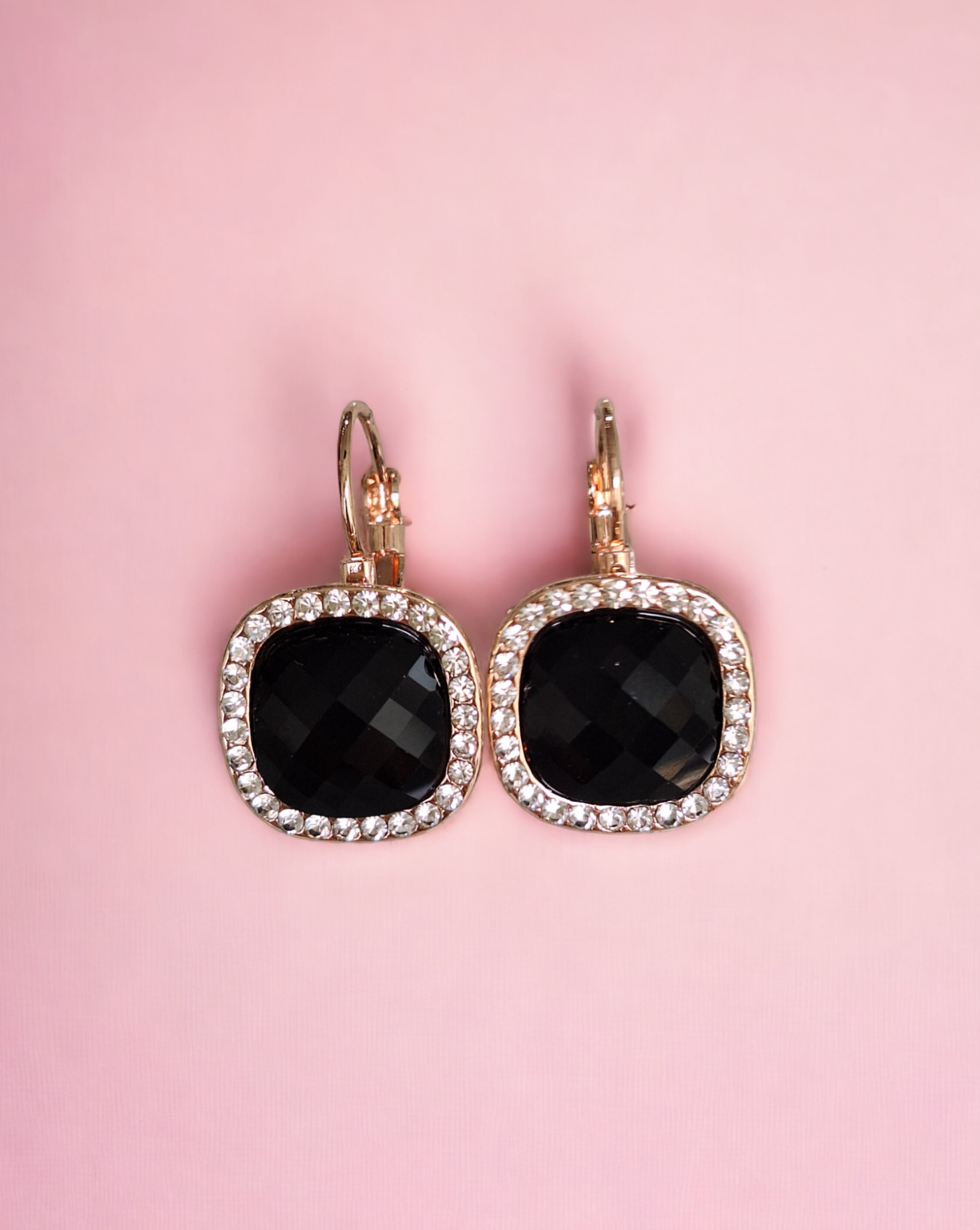 Ohrhänger mit Zirkonia | Shine Black