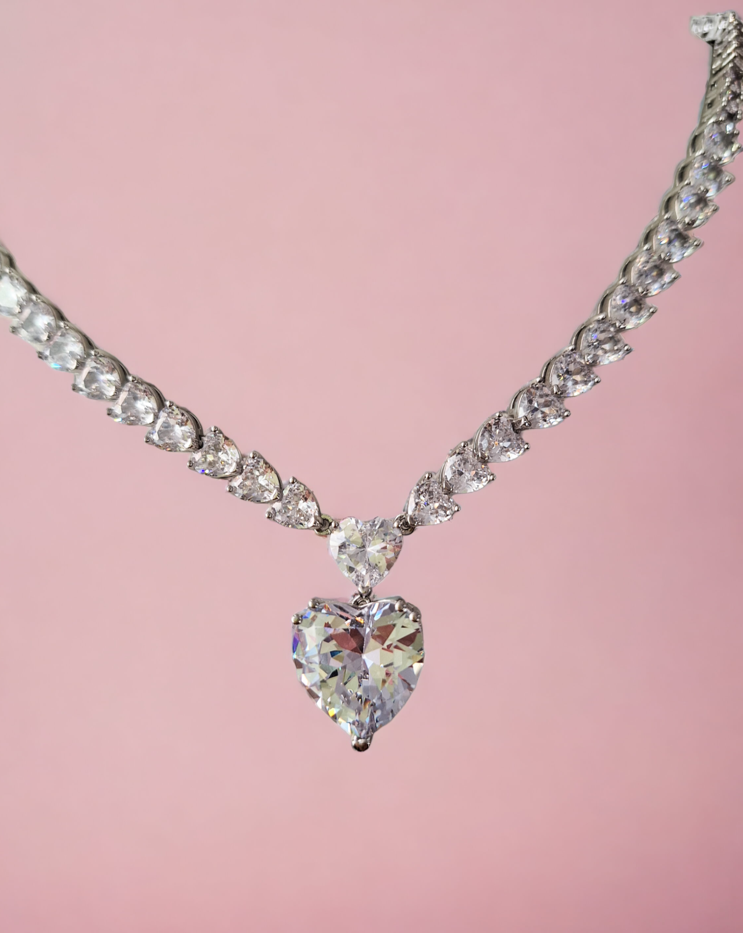 Halskette HEART VALENTINE mit Zirkonen