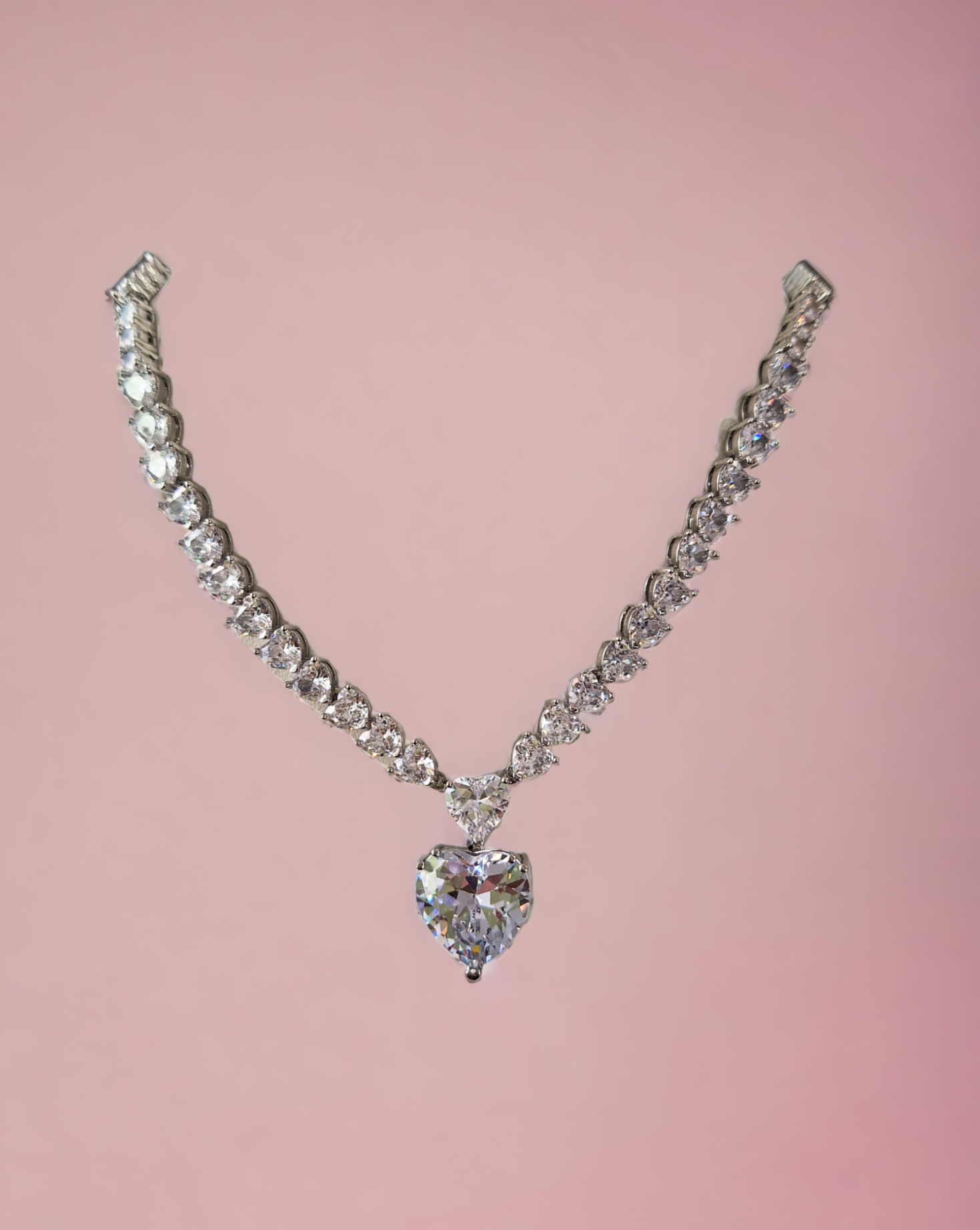Halskette HEART VALENTINE mit Zirkonen