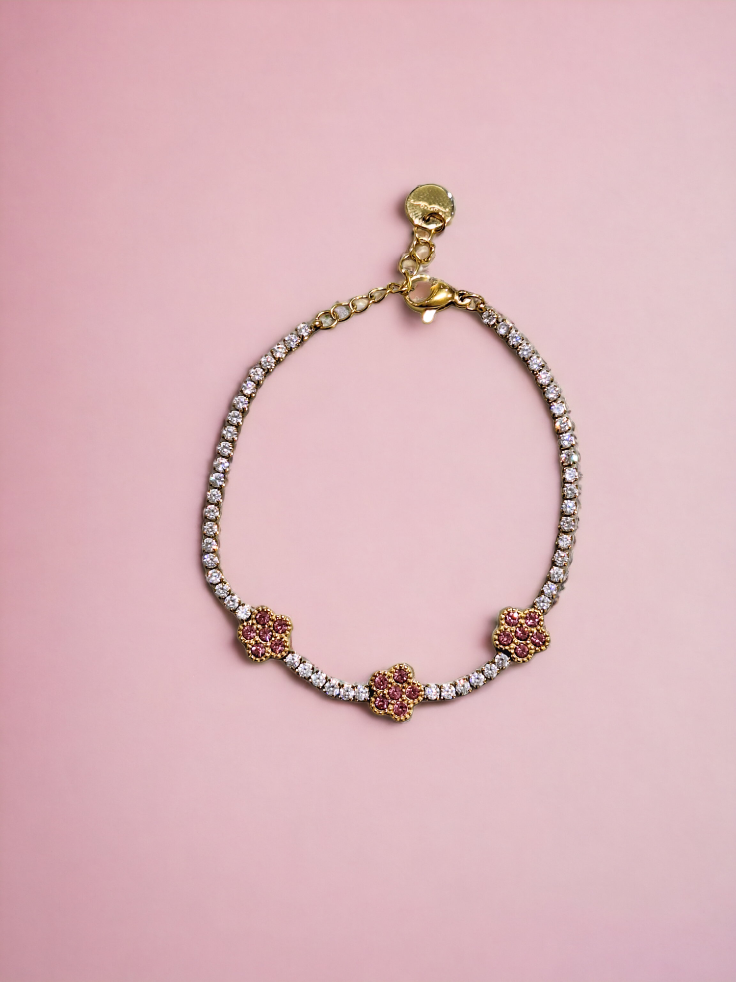 Bracelet with DAISY zircons | Gold