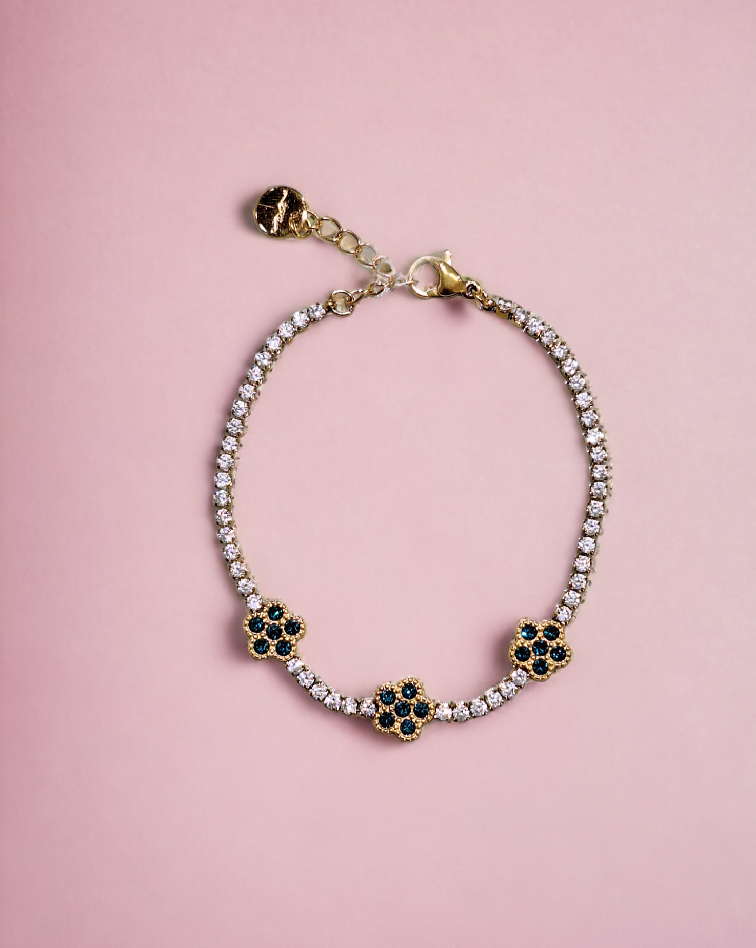 Bracelet with DAISY zircons | Gold