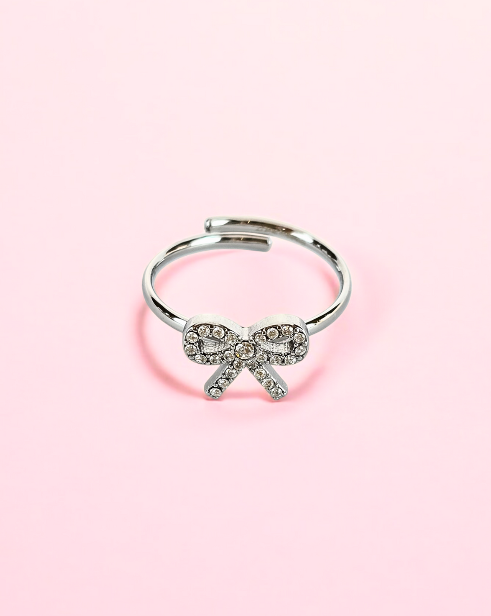 Ring BOW Minimalistische Mini CRYSTALS
