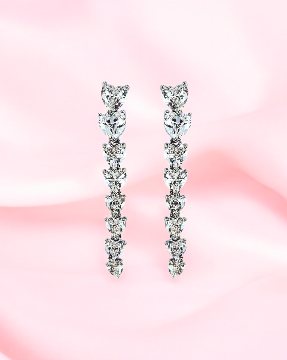 Viseće naušnice LUXURY VALENTINOVO | Silver