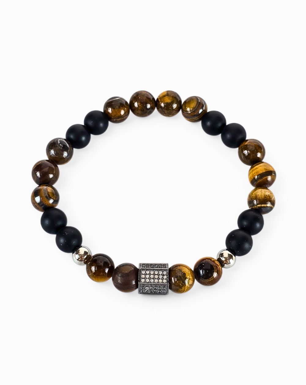 Armband TERRA Perlen für Männer | Braun